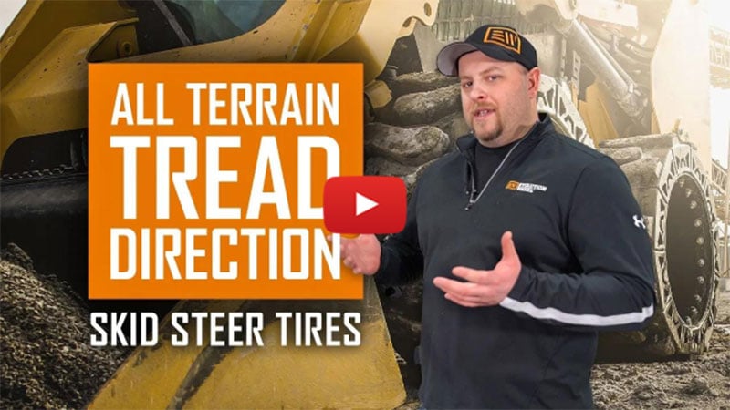 Proper Tread Direction for All Terrain Solid Skid Steer Tires