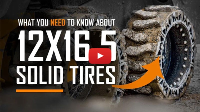 What you NEED to know about 12x16.5 SOLID Tires | Skid Steer Solid Tires