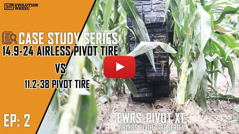 14.9-24 Airless Pivot Tire VS. 11.2-38 Pivot Tire | Track Depth Case Study EP: 2 - EWRS-PIVOT XT