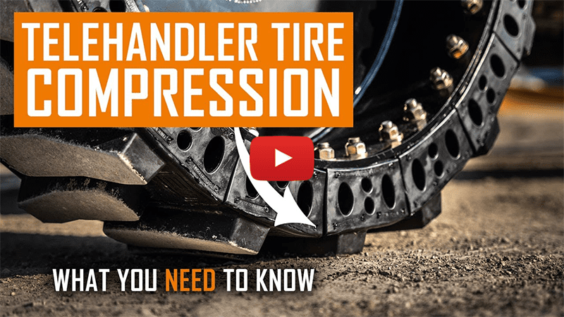 Telehandler Tire Compression - What You NEED To Know | Solid Telehandler Tires