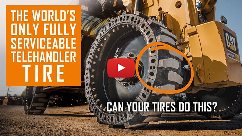 The World's ONLY Serviceable Telehandler Tire - See How It's Done | Solid Telehandler Tires